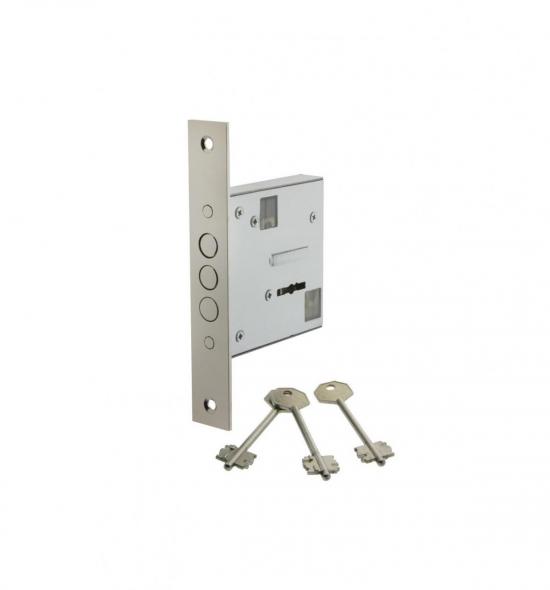 Замок для дверей врезной, мастер 3 ключа врезной 1355 Аналог (CLASS-GS-SM-009)