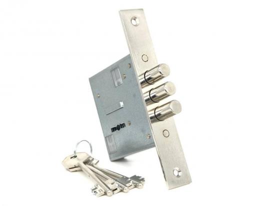 Замок для дверей врезной, мастер 3 ключа врезной 1355 Аналог (CLASS-GS-SM-009)