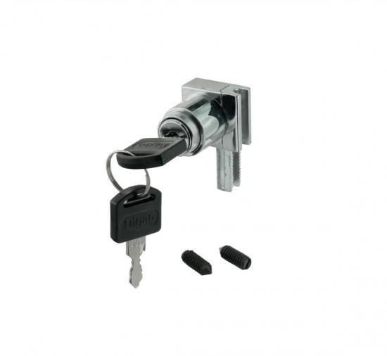 Замок витринный 601 c кнопкой (2 винта) мастер