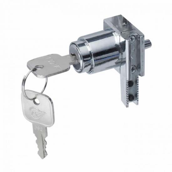 Замок витринный 601 c кнопкой (2 винта) мастер